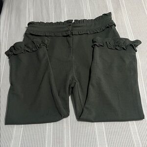 Ruffled Green Pants